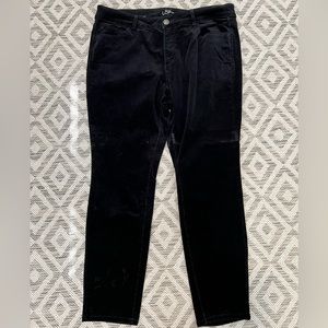 Loft Black Corduroy, size 14P.